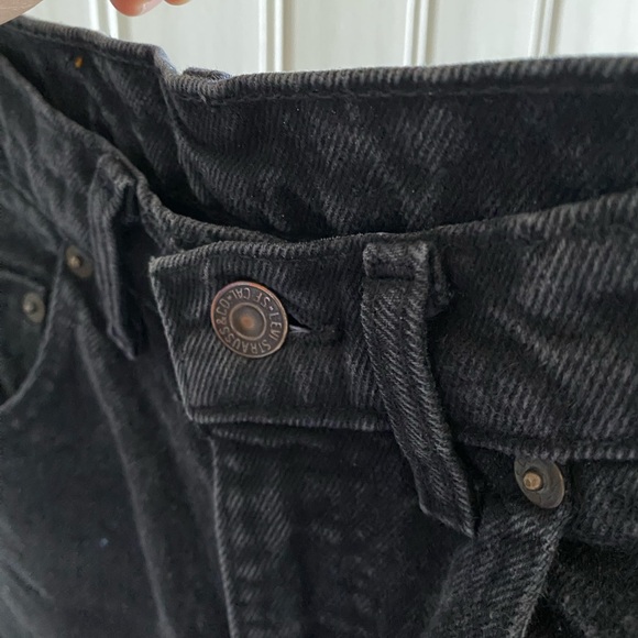 LEVI’S VINTAGE 1990 531 black denim jeans size 25 - Picture 8 of 12